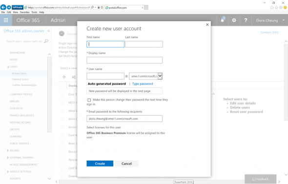 o365-admin portal-add users