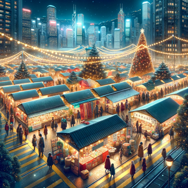 DALL·E 2023-12-04 15.36.04 - Photo-realistic illustration for a feature report_ A night scene in Hong Kong during Christmas, showcasing the lively atmosphere of a local market. Th DALL·E 2023-12-04 15.36.04 - Photo-realistic illustration for a feature report_ A night scene in Hong Kong during Christmas, showcasing the lively atmosphere of a local market. Th